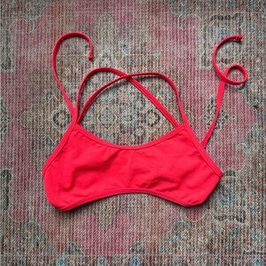 Jolyn Grayson Bikini Top Hot Coral XS